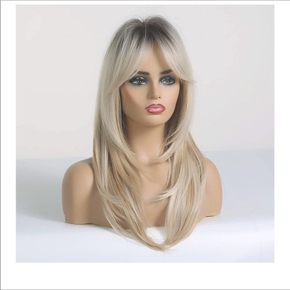 ?️ Dark Roots Layered Synthetic Hair Wigs  main image 7